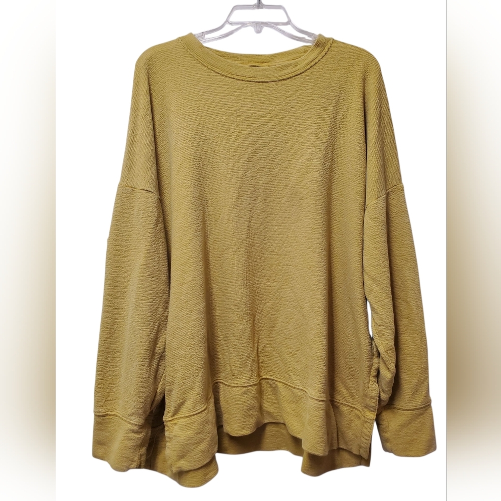 Aerie Relaxed Fit Mustard Sweater